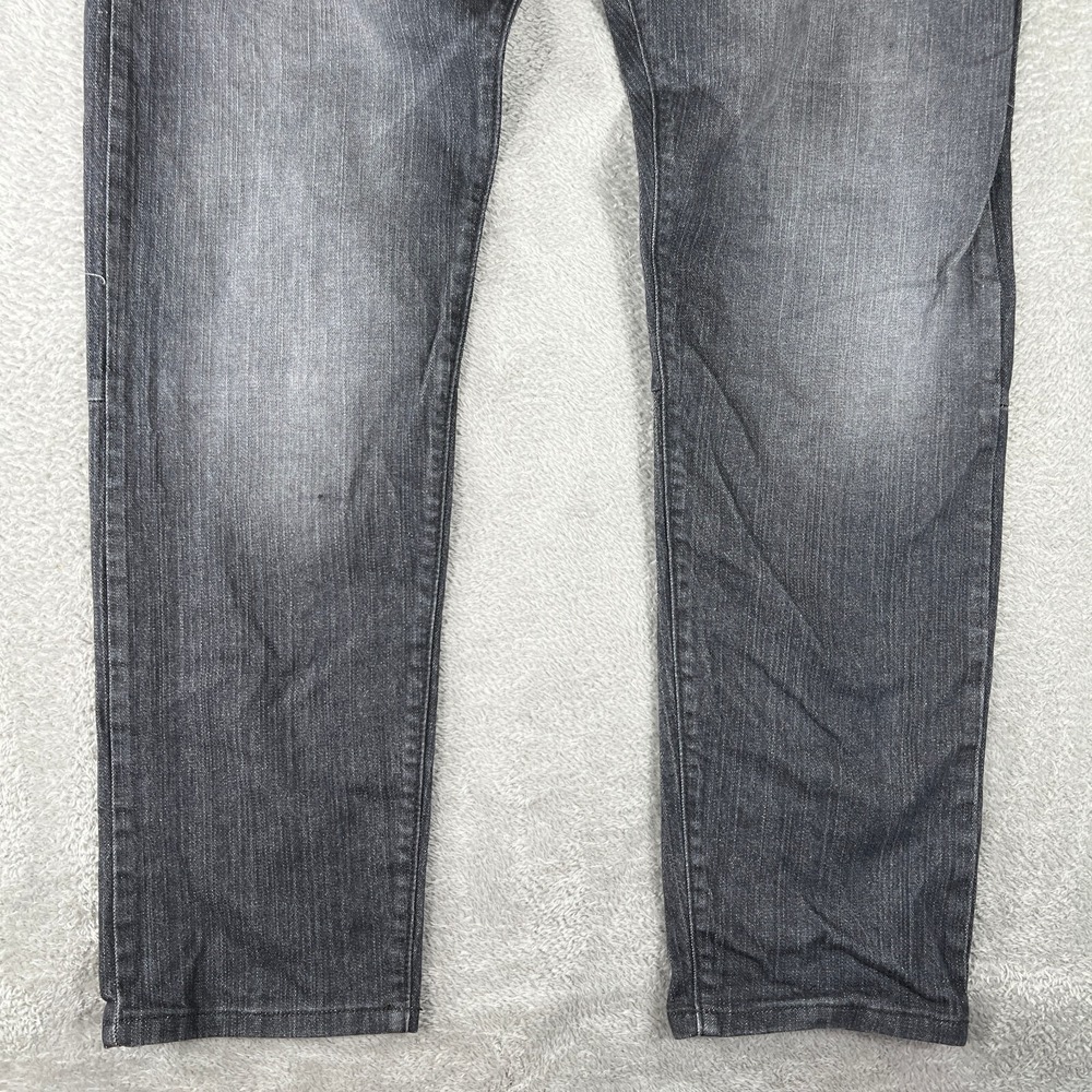 Syndicate Core Jeans Mens 38x33 Gray Straight Leg Denim Streetwear Minimal - Picture 4 of 13